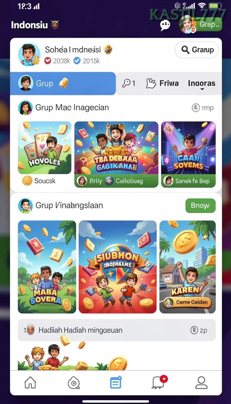 Cuplikan layar MT777 — aktivitas