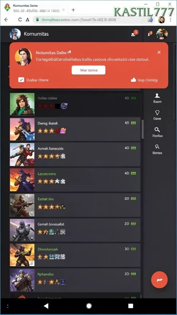 Cuplikan layar QTGAME — pengaturan akun